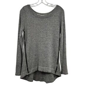 Rachel Roy Lightweight Sweater Women's Size Small Gray Long Sleeve Zippers